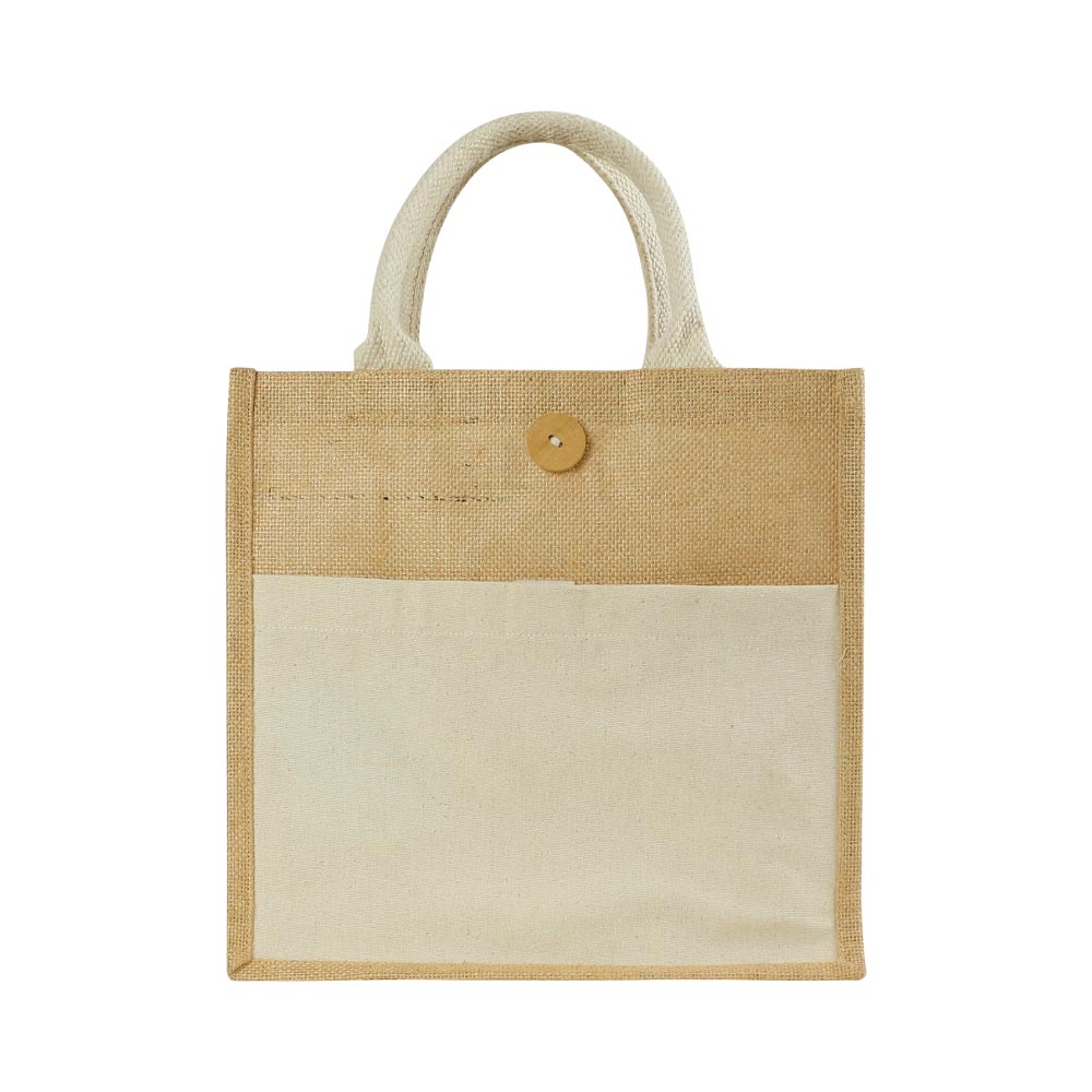 Jute-Bag-with-Front-Cotton-Pocket-and-Button-JSB-16-Blank